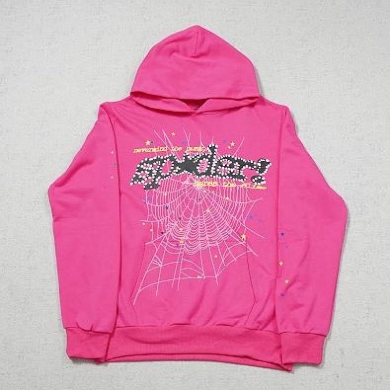 Sp5der 555555 Pink V2 Hoodie