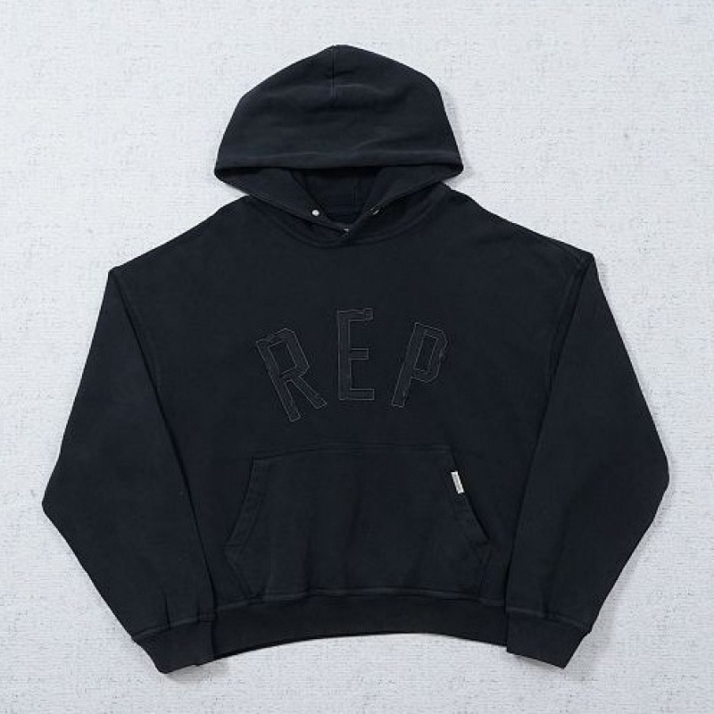REPRESENT APPLIQUE BAGGY HOODIE 复古做旧