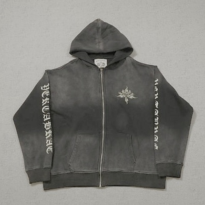 Vertabrae Tattoo Zip Up Hoodie