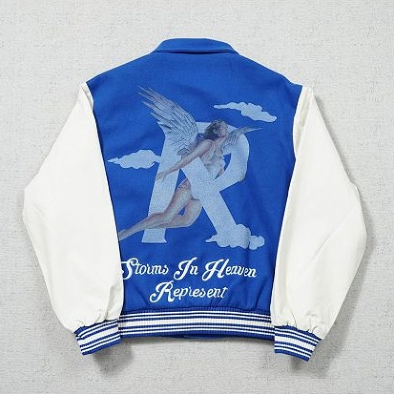 REPRESENT STORMS IN HEAVEN VARSITY JACKET