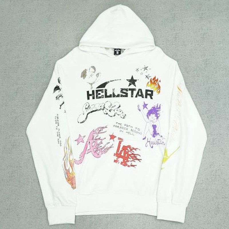 Hellstar Logo Print Hoodie