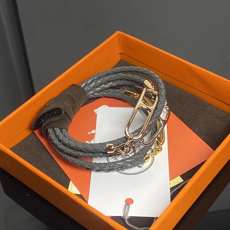 Blue pig nose leather cord