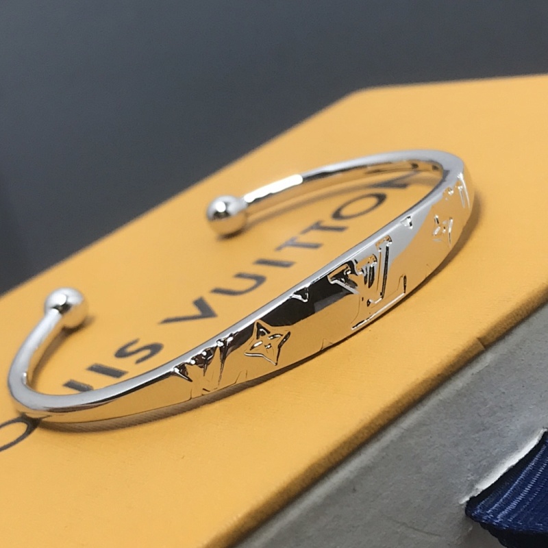 Letter open bracelet