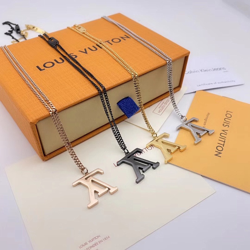 Inverted logo necklace