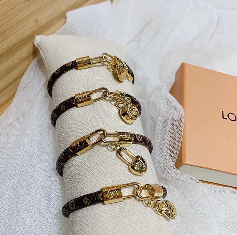 LV leather bracelet