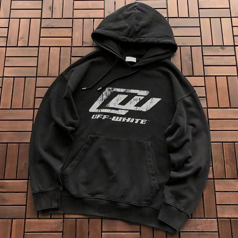 OFF-WHITE HOODIE 55090454 (im 185CM 80KG iwear size M in the photo)