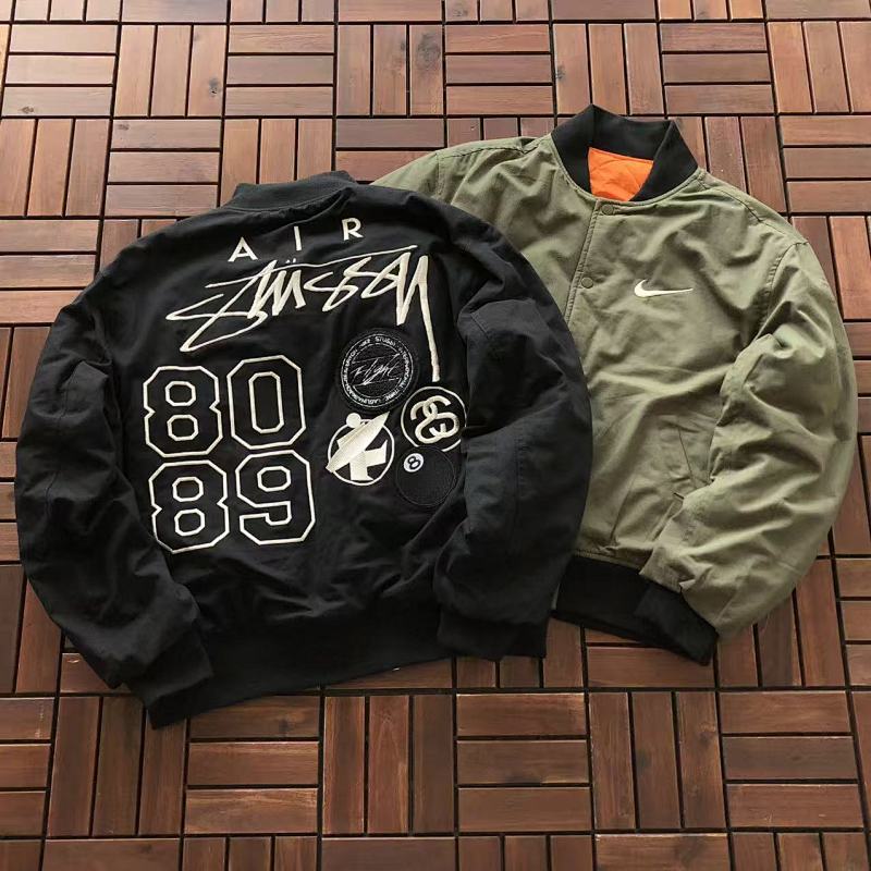 STUSSY&NIKE COTTON JACKET 11111017 (im 176CM 58KG iwear size M in the photo)