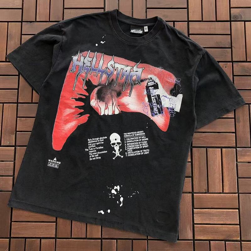 HELLSTAR T-SHIRT 77072267 (im 185CM 80KG iwear size M in the photo)