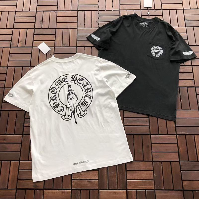 CHROME HEARTS T-SHIRT 55051454 (im 185CM 80KG iwear size M in the photo)