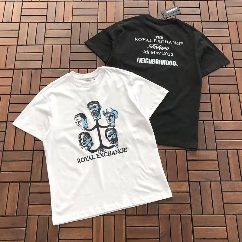 NEIGHBORHOOD & THE ROYAL EXCHANGE T-SHIRT 55072844 (im 185CM 70KG iwear size M in the photo)