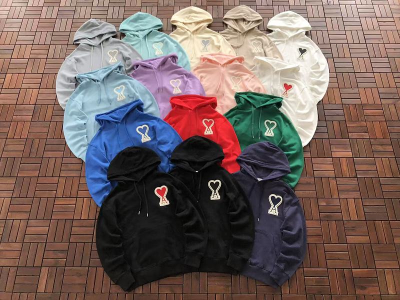 AMI HOODIE 88080628 (im 185CM 80KG iwear size M in the photo)