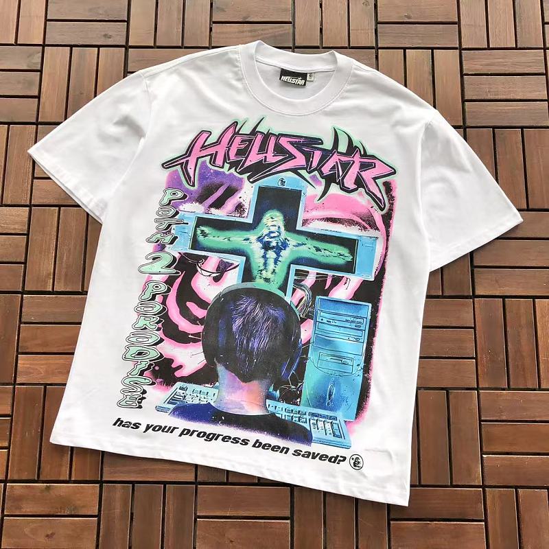 HELLSTAR T-SHIRT 55090151 (im 185CM 70KG iwear size M in the photo)