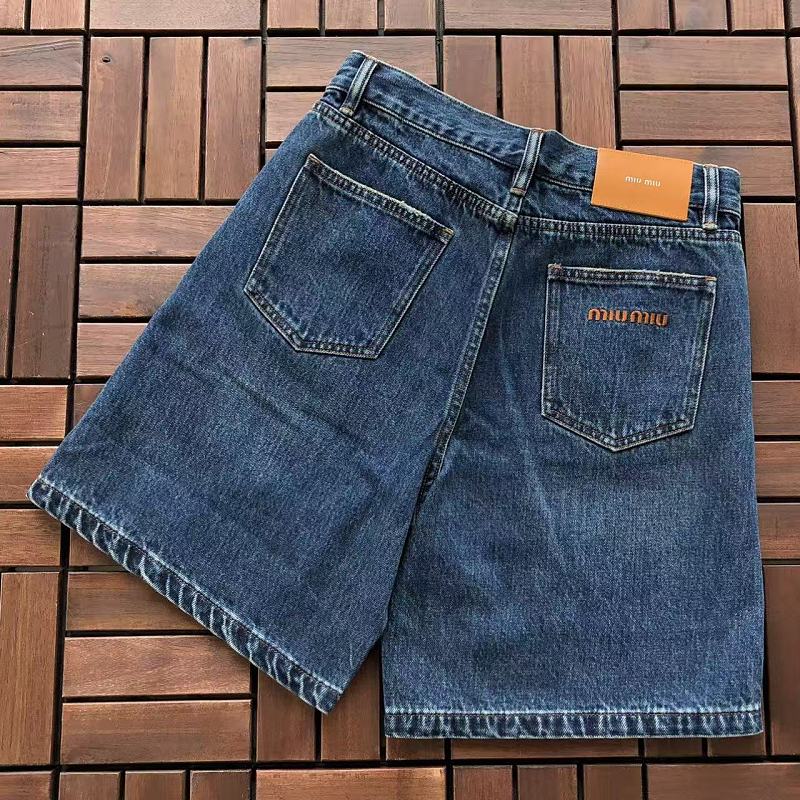 MIU MIU SHORTS JEANS WOMAN 66061129