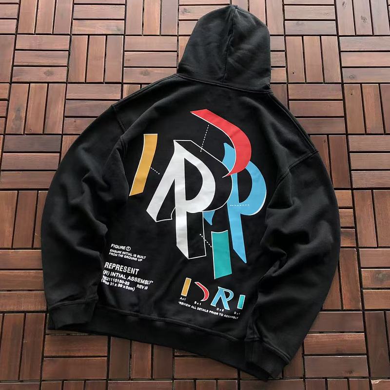 REPRESENT HOODIE 66041910 (im 176CM 58KG iwear size M in the photo)