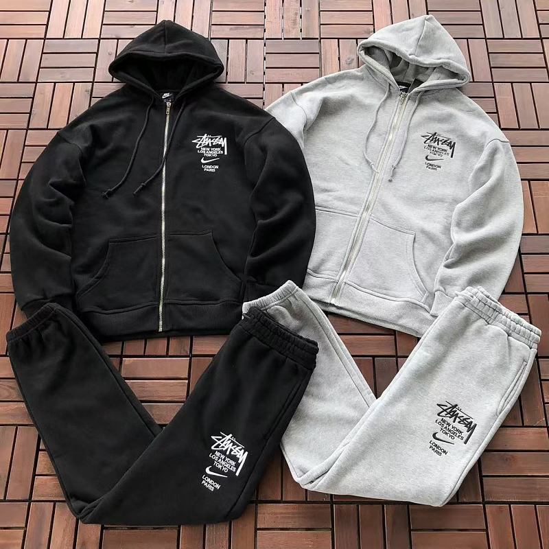 TOP PANTS NIKE& STUSSY HOODIE TROUSERS FLEECE 88080309