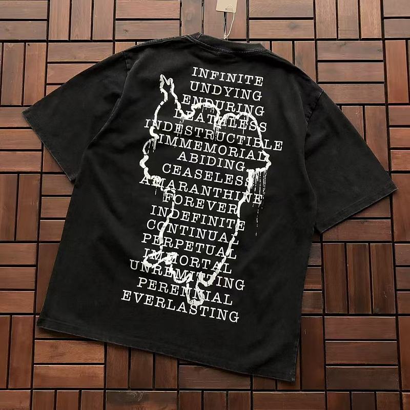 SAINT MICHAEL T-SHIRT 77042318 (im 176CM 58KG iwear size M in the photo)
