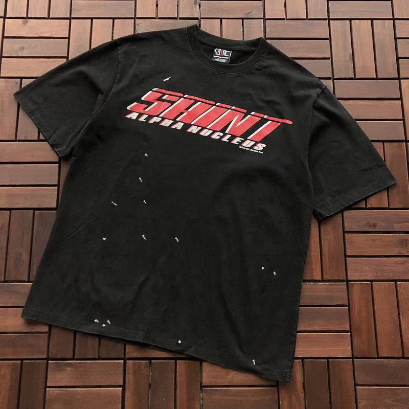 SAINT MICHAEL T-SHIRT 77042339 (im 176CM 58KG iwear size M in the photo)