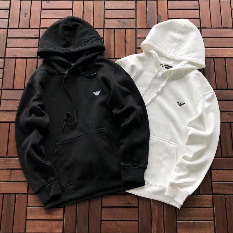 EMPORIO ARMANI FLEECE HOODIE 22101311 (im 176CM 58KG iwear size M in the photo)