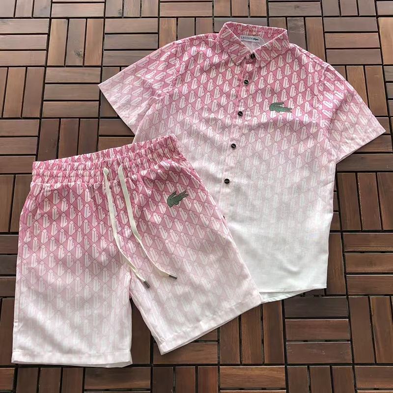 LACOSTE T-SHIRT SHIRT SHORTS 55061257 (im 185CM 70KG iwear size L in the photo)