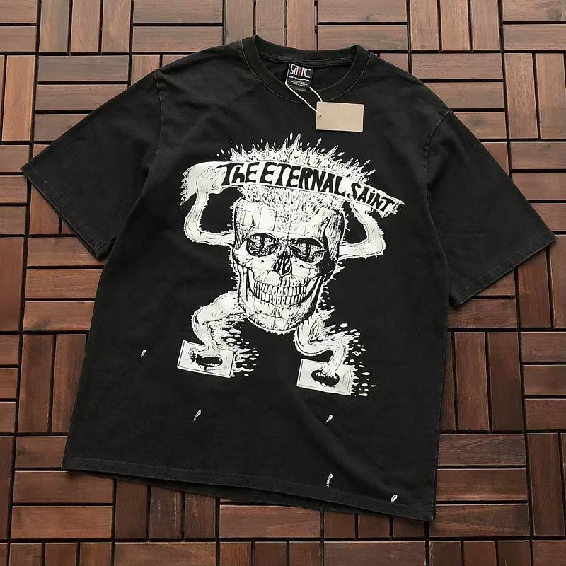 SAINT MICHAEL T-SHIRT 77042336 (im 176CM 58KG iwear size M in the photo)