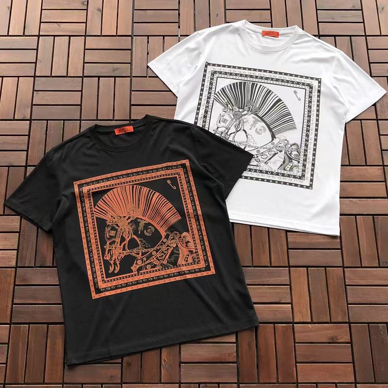 HERMES T-SHIRT 77051834 (im 185CM 80KG iwear size L in the photo)