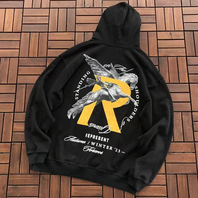 REPRESENT HOODIE 66041919 (im 176CM 58KG iwear size M in the photo)