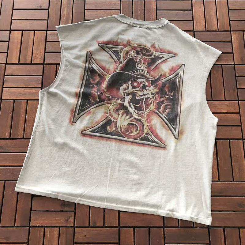 SAINT MICHAEL VEST 11120827 (im 185CM 70KG iwear size L in the photo)
