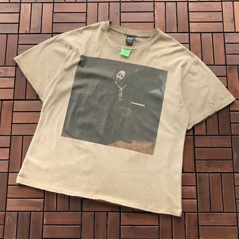 SAINT MICHAEL T-SHIRT 55062842 (im 185CM 70KG iwear size L in the photo)