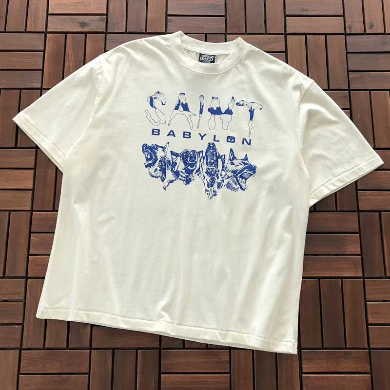 SAINT MICHAEL T-SHIRT 77010352 (im 176CM 58KG iwear size M in the photo)
