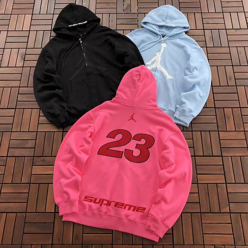 SUPREME & AIR JORDAN HOODIE 66080509 (im 185CM 70KG iwear size M in the photo)