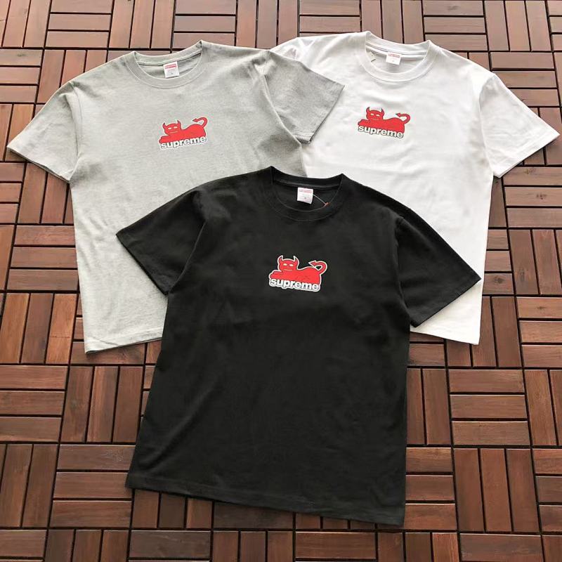 SUPREME & TOY MACHINE T-SHIRT 55022712 (im 176CM 58KG iwear size M in the photo)