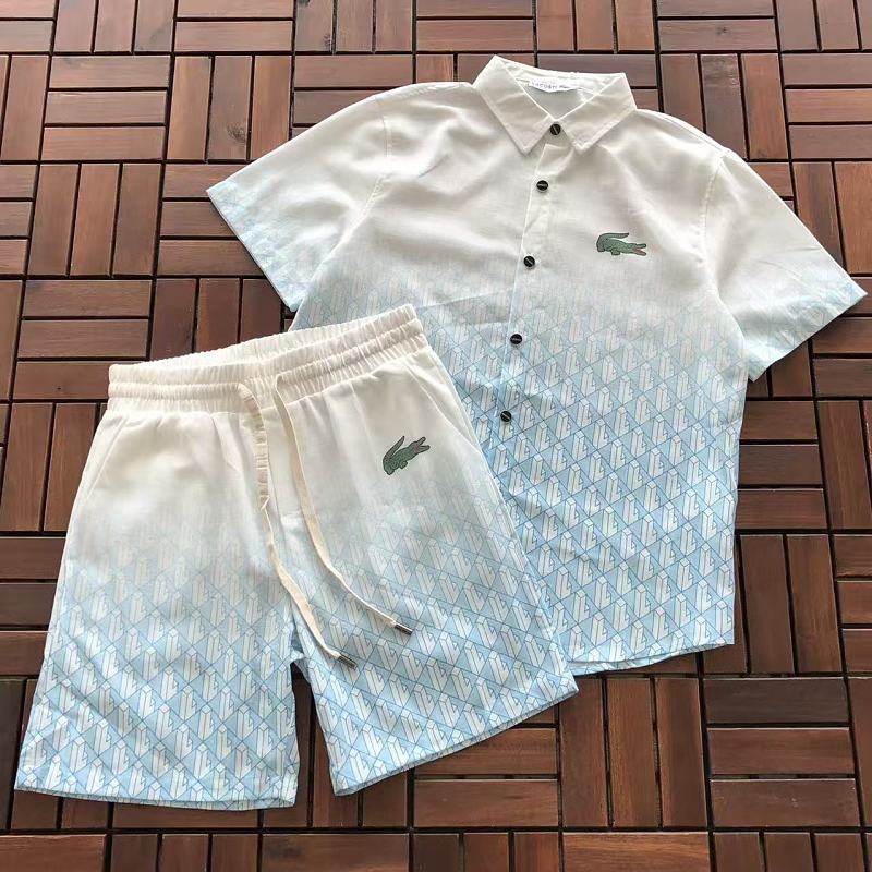 LACOSTE T-SHIRT SHIRT SHORTS 55061262 (im 185CM 70KG iwear size L in the photo)