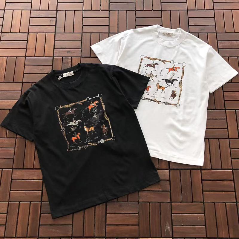 HERMES T-SHIRT 55042293 (im 176CM 58KG iwear size M in the photo)