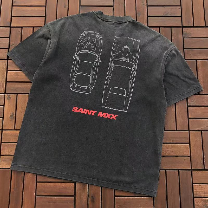 SAINT MICHAEL T-SHIRT 55072203 (im 185CM 70KG iwear size S in the photo)