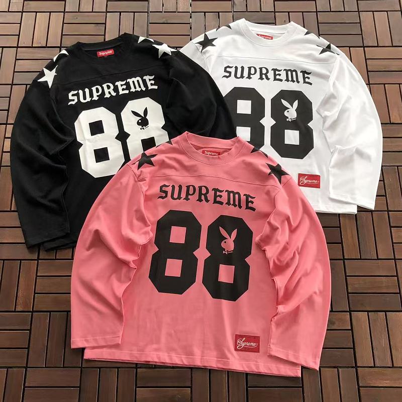SUPREME & PLAY BOY LONG-SLEEVE 88041515 (im 185CM 80KG iwear size M in the photo)