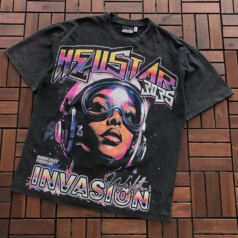 HELLSTAR T-SHIRT 77040678 (im 176CM 58KG iwear size S in the photo)