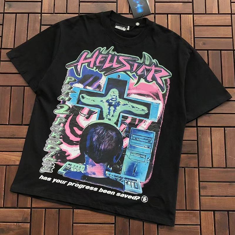 HELLSTAR T-SHIRT 55081474 (im 185CM 70KG iwear size L in the photo)