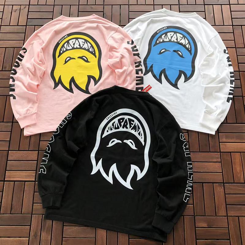 SUPREME & SPITFIRE LONG-SLEEVE 55071698 (im 185CM 70KG iwear size L in the photo)