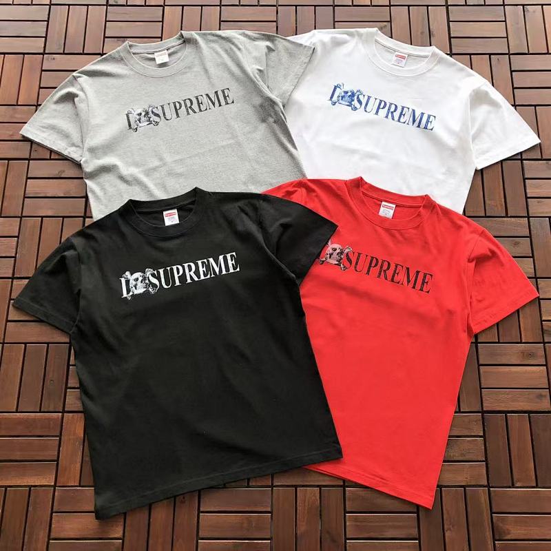 SUPREME T-SHIRT 55032207 (im 176CM 58KG iwear size M in the photo)