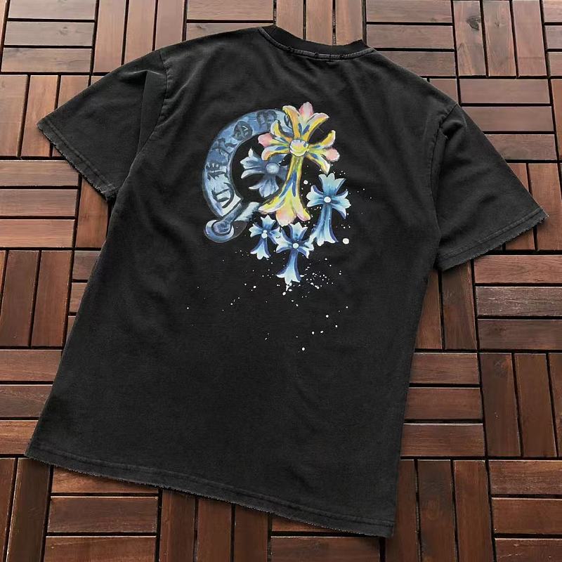 CHROME HEARTS T-SHIRT 55061801 (im 180CM 68KG iwear size S in the photo)