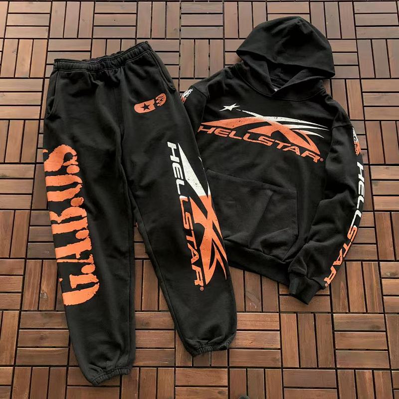 TOP PANTS HELLSTAR HOODIE TROUSERS 55033078 (im 185CM 80KG iwear size M in the photo)