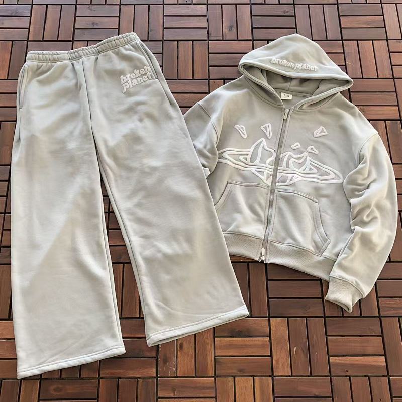 TOP PANTS BROKEN PLANET HOODIE TROUSERS FLEECE 77010879
