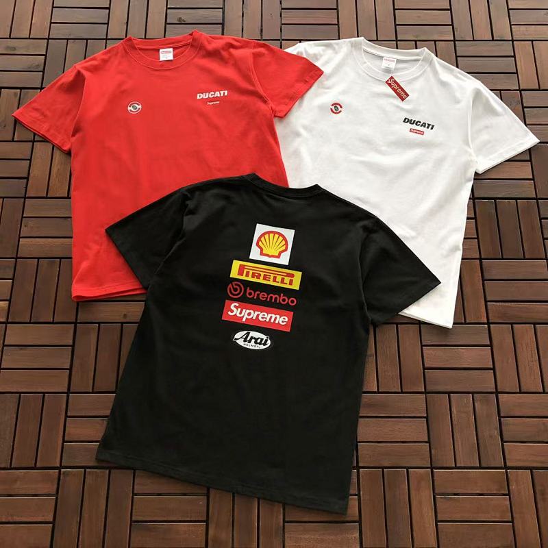 SUPREME & DUCATI T-SHIRT 55022743 (im 176CM 58KG iwear size M in the photo)