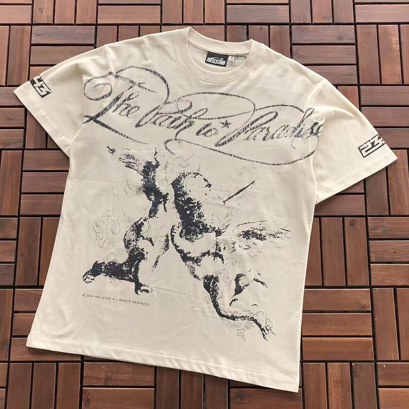 HELLSTAR T-SHIRT 66030425 (im 176CM 58KG iwear size M in the photo)