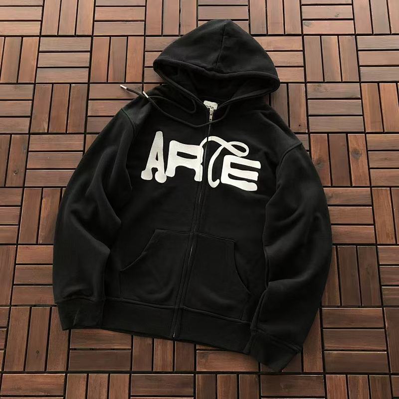 ARTE ANTWERP HOODIE FLEECE 77012058 (im 176CM 58KG iwear size M in the photo)