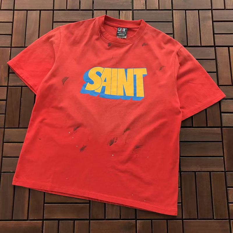 SAINT MICHAEL T-SHIRT 77042294 (im 176CM 58KG iwear size S in the photo)