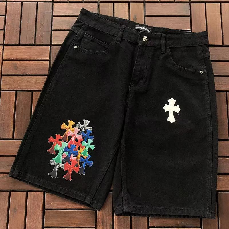 CHROME HEARTS SHORTS JEANS 55060894 (im 185CM 80KG iwear size L in the photo)
