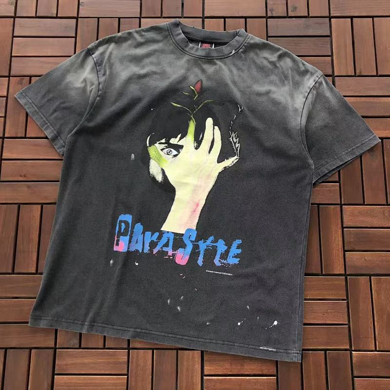 SAINT MICHAEL T-SHIRT 55020576 (im 176CM 58KG iwear size S in the photo)