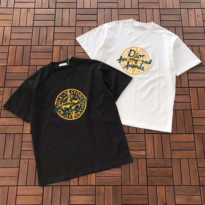 STONE ISLAND& DIOR T-SHIRT 77030665 (im 185CM 70KG iwear size XL in the photo)