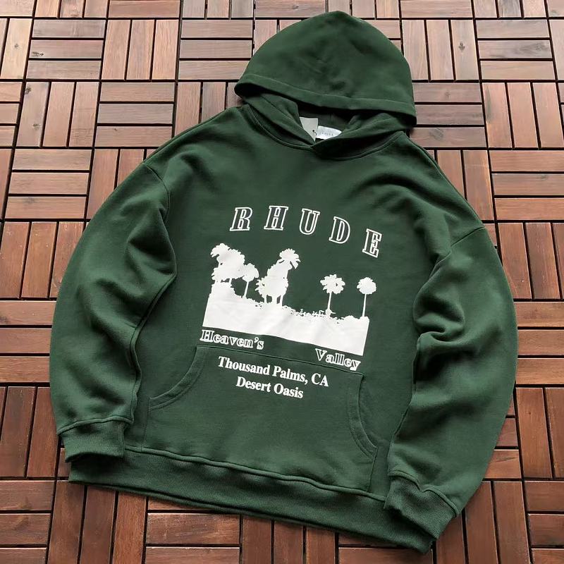 RHUDE HOODIE 77080328 (im 185CM 70KG iwear size M in the photo)